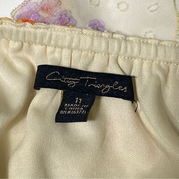 Flowy Fairycore Floral Whimsical Tiered Spring Dress Women's Size 11 - Picture 3 of 16